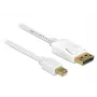 DeLOCK 83482 Mini DisplayPort – DisplayPort laidas 2 m Baltas
