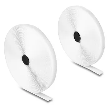 DeLOCK Heavy-duty lipnusis ir siuvamas lipdukas 15 m x 20 mm baltas