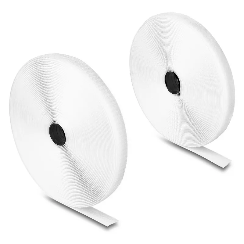DeLOCK Heavy-duty lipnusis ir siuvamas lipdukas 15 m x 20 mm baltas