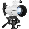 Teleskopas Bresser Optics CLASSIC 70/350 Refraktorius 140x Juodas, Baltas