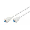 Assmann Zero-Modem jungiamasis kabelis. D-Sub9 F/F. 3,0 m. užtraukiami gaubtai. juoda (AK-610100-030-E)