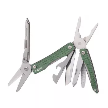 Multitoolas Nextool NE20050 10-in-1 kompaktiškas daugiafunkcis įrankis, žalias, 10 įrankių, 83 g, sulankstytas 6,8 cm