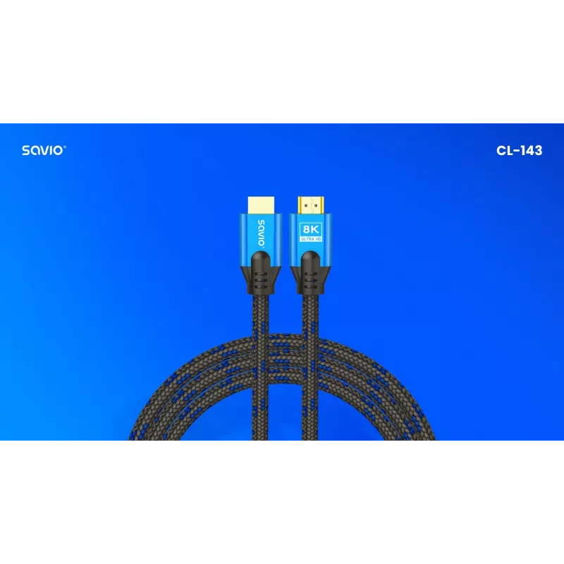 HDMI kabelis Savio CL-143 3 m