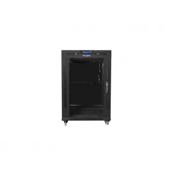 Laisvai pastatomas stovas Lanberg FF01-6615-12BL, 15U, 19 inch, 800 kg, juodas