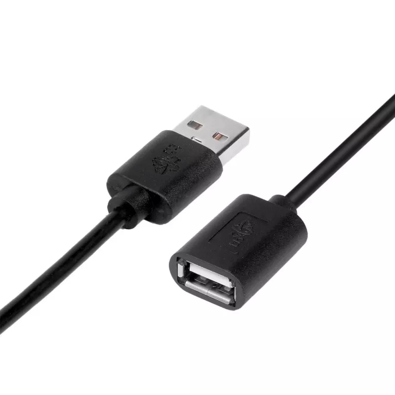 USB ilginimo laidas AM-AF 1,8 m juodas