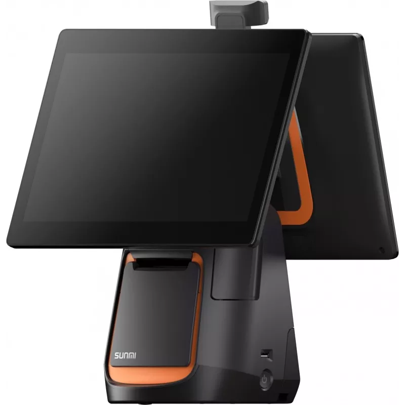 Stalinis POS terminalas T2s, Android 9, 15,6+10 colių, 4/64GB, 80mm, WiFi