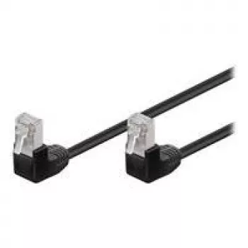 Tinklo kabelis Goobay 96077 Juodas 0,5m Cat5e F/UTP