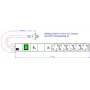 Bachmann 19 1HE 5xCEE7/3 800.39351x jungiklis 1xGVS-Plus 2,0m CEE7/7