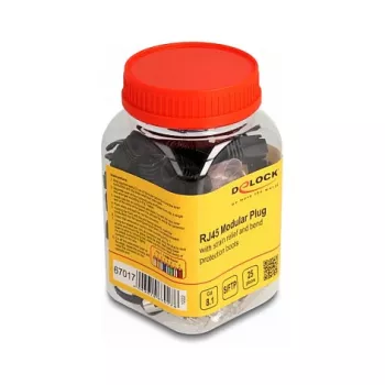 DeLOCK RJ45 kištukas Cat.8.1 25 vnt. rinkinys su įtempimo mažinimu