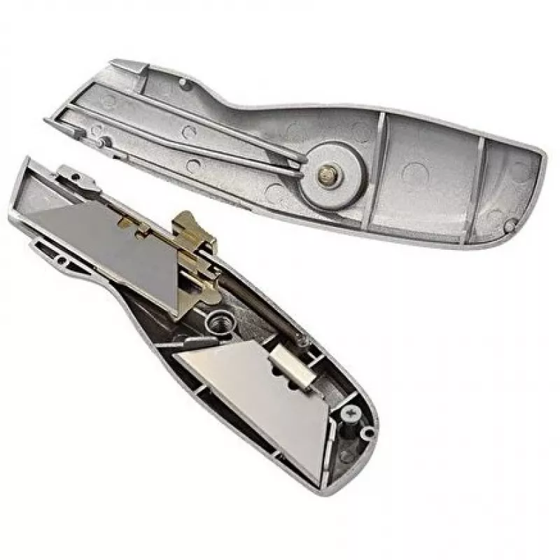Pjovimo peilis WEDO 78 808 su fiksuotu ašmeniu, aliumininis korpusas, ašmenų plotis 44 mm