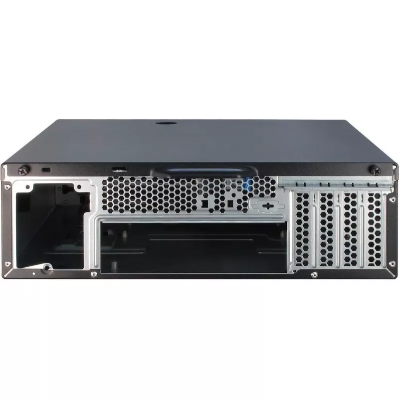 Korpusas Inter-Tech IT-503 - SFF - Mini-ATX - be maitinimo šaltinio (TFX12V) - matinė juoda - USB/Garsas (88881270)