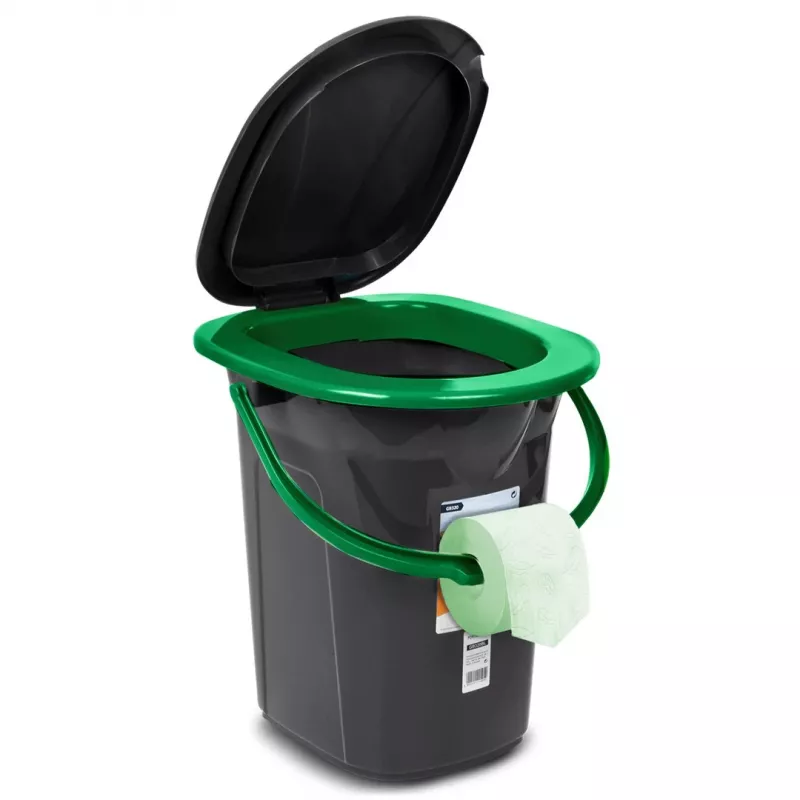 Šiukšlių dėžė Greenblue GB320BB juoda mėlyna plastikinė 19L