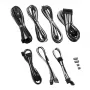 CableMod C-Series PRO ModMesh 12VHPWR laidų rinkinys, skirtas Corsair RM, RMi, RMx (Black Label) - juoda/balta