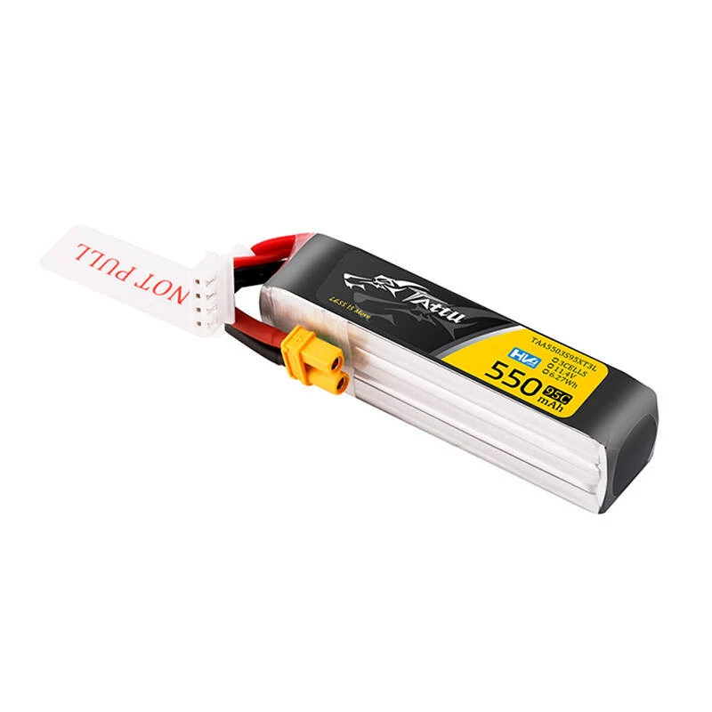 Tattu 3s 550mAh 95C 11.4V HV Lipo baterija su XT30 kištuku ilgos pakuotės jungtimi
