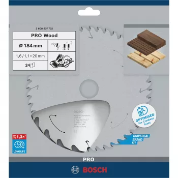 Bosch 2 608 837 702 pjūklo diskas medžiui 18,4 cm 1 vnt.