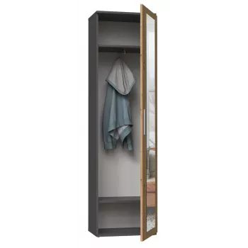 Spinta Top e shop DUO SZAFA ANT/ART KP — 1 duris, 2 lentynos, 500×350×1800 mm