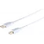 USB laidas ShiverPeaks 77025-W — greitasis USB 2.0 A tipo į B tipą, paauksuoti kontaktai