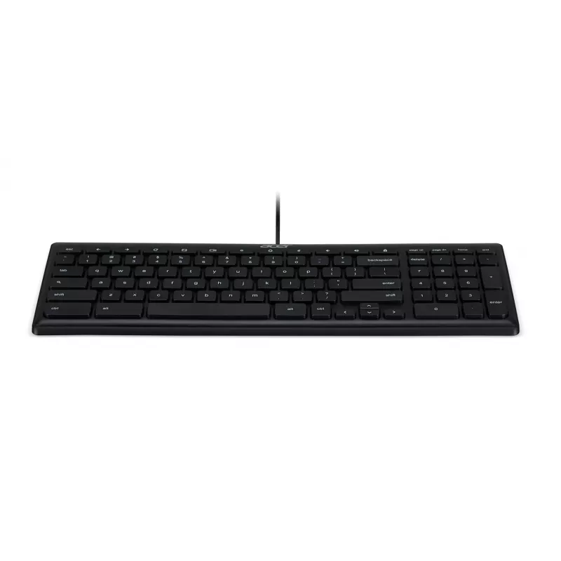 Laidinė USB klaviatūra Acer GP.KBD11.04F – pilno dydžio QWERTY US International, juoda, 1,45 m laidas