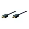 Assmann HDMI High Speed jungiamasis laidas, tipas A M/M, 10,0 m, su Ethernet, atitinka HDMI 1.4, UL, juodas, auksuoti kontaktai (AK-330107-100-S)