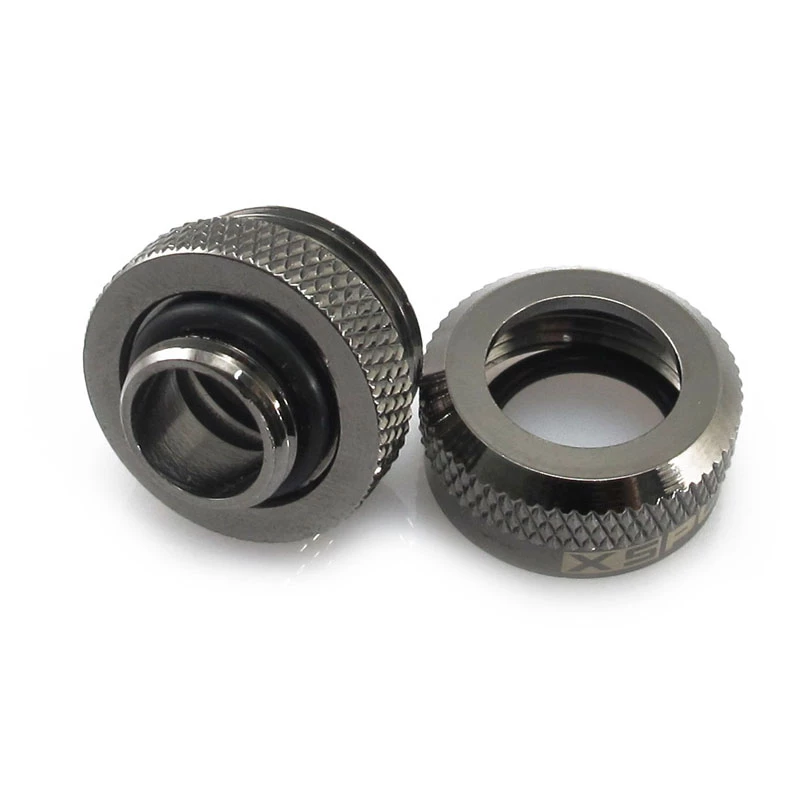 XSPC jungtis G1/4 iki 14 mm kietam vamzdžiui, juodas chromas - 8 vnt.