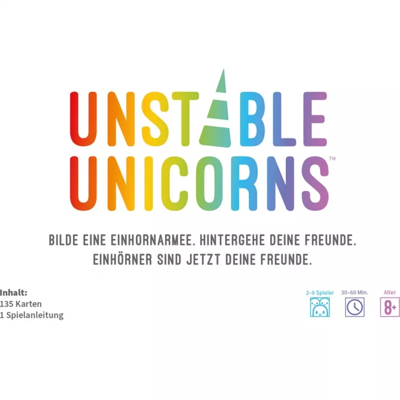 Unstable Unicorns, Kortų žaidimas