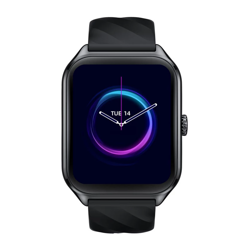 Išmanusis laikrodis Zeblaze GTS 4 — 1,94 colio (4,93 cm) AMOLED, 466×466 px, liečiamas ekranas, Wi‑Fi, silikoninis dirželis, juodas