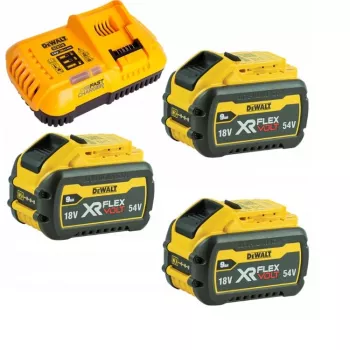 DeWalt DCB118X3 akumuliatoriaus ir įkroviklio rinkinys – 9 Ah Li‑Jonų baterija su įkrovikliu