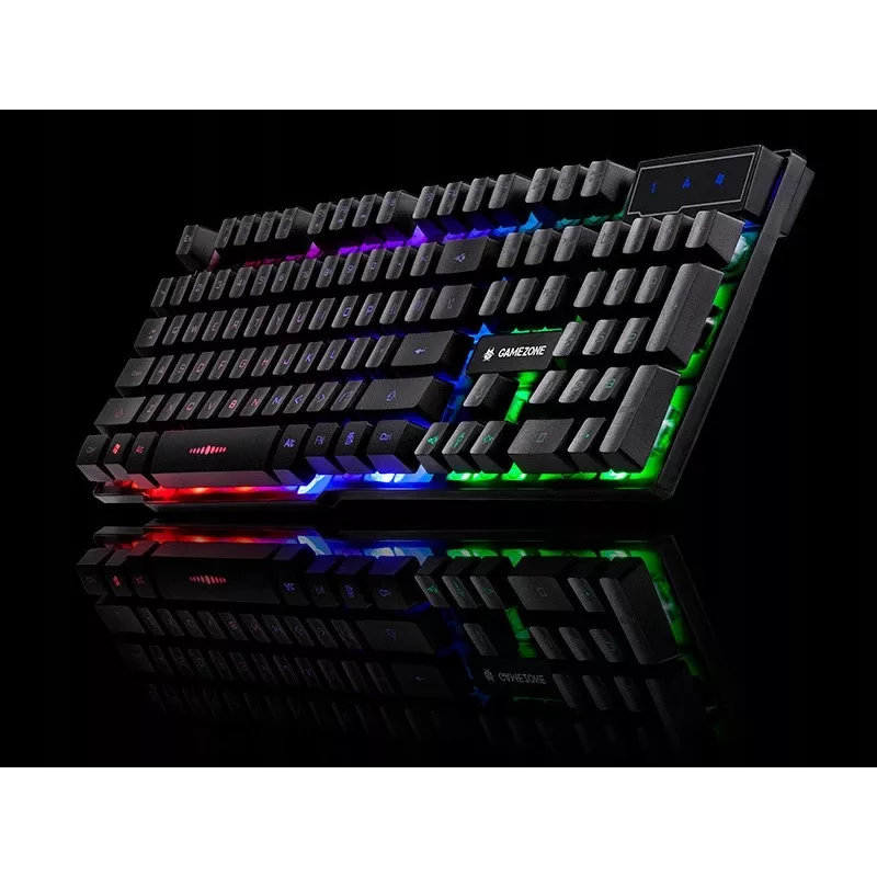 Tracer TRAKLA46651 LoCCar žaidimų klaviatūra, USB, membraniniai mygtukai, 3 zonų RGB foninis apšvietimas, juoda