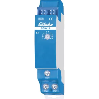 Bėgelinis šliuzas Eltako BGW14 (30014046) pastatų automatizacijai, DIN montavimas
