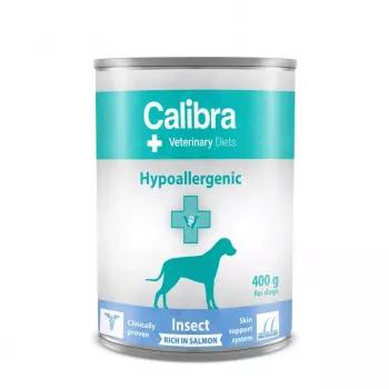 CALIBRA VD Dog Hypoallergenic Insect&Salmon šlapias šunų ėdalas - 400g