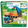 Brio World prekinio traukinio pradžios rinkinys su kranu