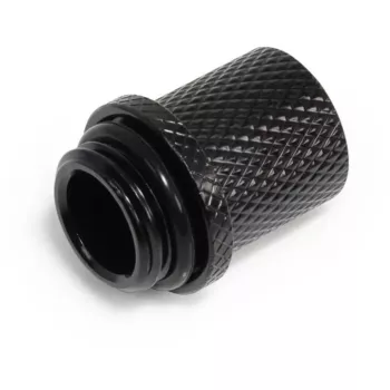 Alphacool 17643 Žalvarinė jungtis ES 1/4 inch juoda 17x17x21 mm