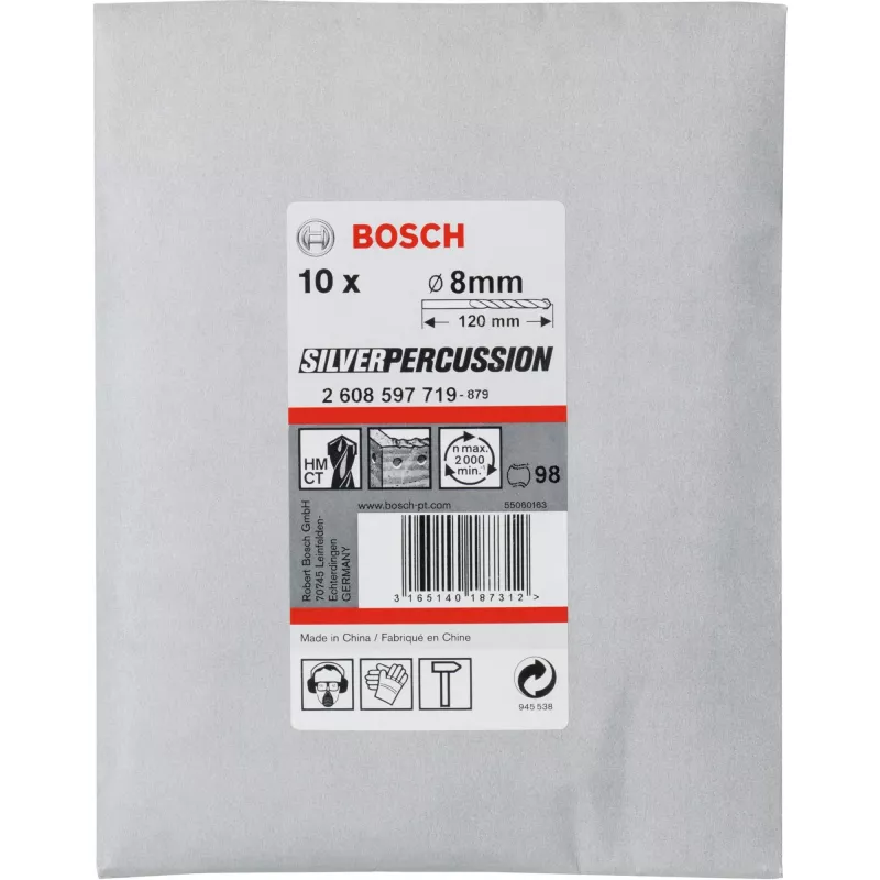 Bosch betoninių grąžtų rinkinys CYL-3 8 mm 10 vnt. - kitas įrankio priedas (2608597719)