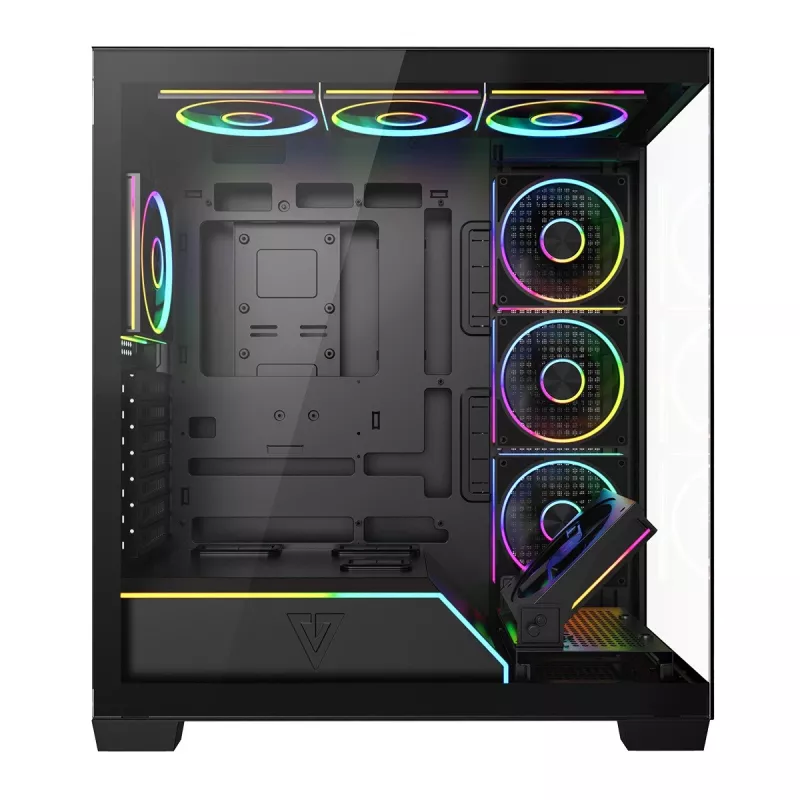 Modecom Volcano Stellar Plus ARGB Midi 8F Juodas korpusas