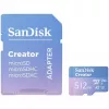 SanDisk Creator MicroSDXC atminties kortelė 512 GB, skaitymo greitis iki 190 MB/s