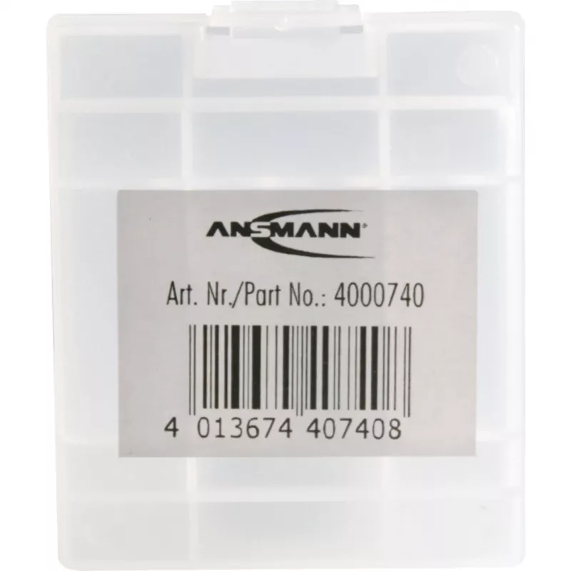 ANSMANN 4000740 baterijų dėžutė BATTERY BOX 4, iki 4 elementų AA arba AAA