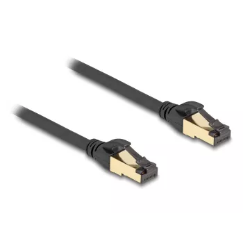 DeLOCK RJ45 Cat.6A tinklo kabelis vyriškas-vyriškas S/FTP 5m Juodas