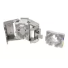 Keystone modulis Alantec MB005-1 plokščias nerūdijantis plienas RJ-45, lizdas, Cat6a, AWG 22/24