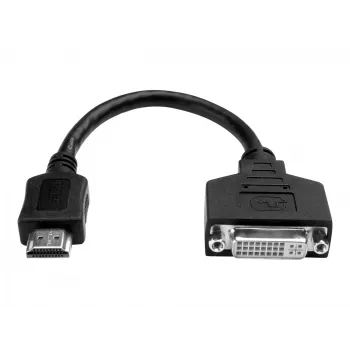 Eaton Tripp Lite P132-08N HDMI į DVI adapteris (HDMI kištukas į DVI-D lizdą) - 20,32 cm - 0,2 m - DVI-D - HDMI - Kištukas - Lizdas - Auksuotas
