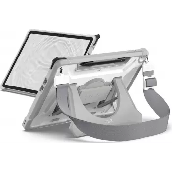 UAG Urban Armor Gear Plasma Healthcare dėklas su rankiniu dirželiu ir stoveliu, skirtas Microsoft Surface Pro 12 colių (1. karta), pilka, urmu, 324023B14130