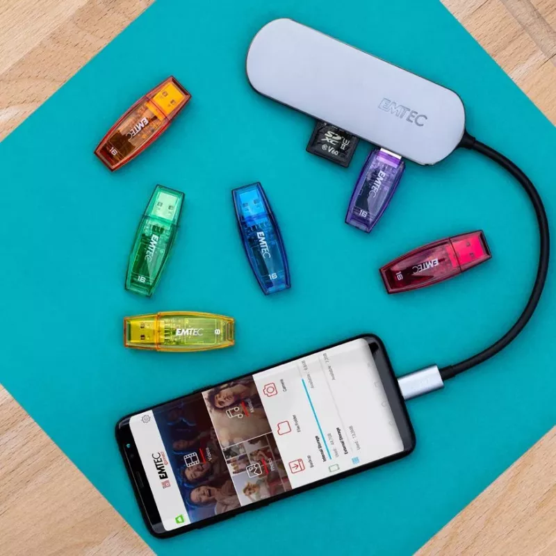 Emtec T650C USB-C HUB – 6 prievadų išplėtimo stotelė