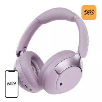 Belaidės ausinės QCY H3 Pro ANC (violetinės)
