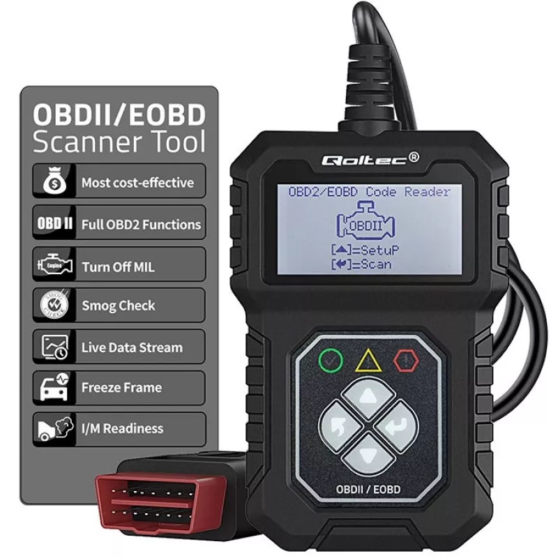 OBDII diagnostikos testeris QOLTEC ProLine (modelis 50684)