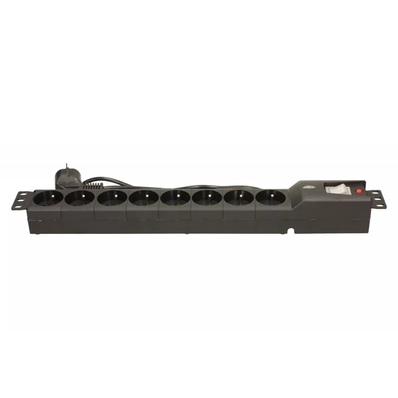 LESTAR LXARM 810 G-A K.:CZ 1,5M 19PDU juodas 8 lizdai 230 V 1,5 m