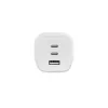 Dicota Power Supply – kompaktiškas, GaN – 65 W – 5 A – PD 3.0 – 3 išvesties prievadai (2 x USB-C, USB)