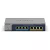 NETGEAR MS108TUP nevaldomas L2 2.5G Ethernet (100/1000/2500) maitinimas per Ethernet (PoE) pilkas