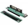 Adapteris DeLOCK 61987 SATA 22p į IDE 44p juodai žalias