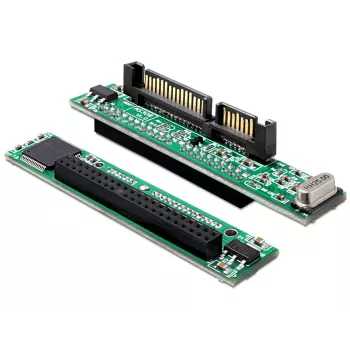Adapteris DeLOCK 61987 SATA 22p į IDE 44p juodai žalias