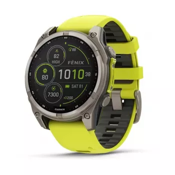 Garmin fenix 8 3,3 cm (1,3 colio) 47 mm skaitmeninis jutiklinis ekranas 260 x 260 pikselių titano korpusas su Wi-Fi ir GPS palydovine navigacija