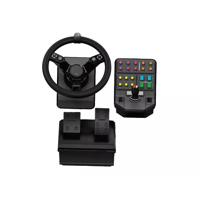 Logitech G Saitek Farm Simulator vairas ir valdymo pultas su pedalais USB PC (945-000062)